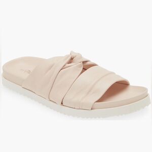 Phillip Lim Light Pink Twisted Leather Knot Front Pool Slides Size 9 (EU39) NWOT
